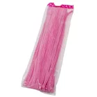 Zsenília drót rózsaszín 30cm 100db-os