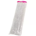 Csillámos zsenília drót fehér 30cm 100db-os