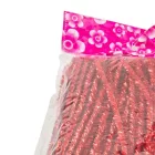 Csillámos zsenília drót piros 30cm 100db-os