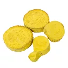 Fa szelet 1cm×3-9cm falfestékes sárga 20dkg/csom