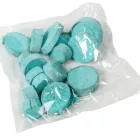 Fa szelet 1cm×3-9cm falfestékes aqua 20dkg/csom