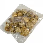 Cédrus rózsa fej 3-5cm pezsgő & glitter 10dkg/csomag