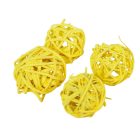 Vesszőlabda 3cm falfestékes sárga 20db-os