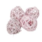 Vesszőlabda 3cm falfestékes rózsaszín 20db-os csomag