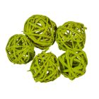 Vesszőlabda 3cm falfestékes olíva 20db-os csomag