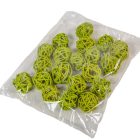 Vesszőlabda 3cm falfestékes olíva 20db-os csomag