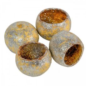 Bell cup 4-5cm glitteres ezüst 10db-os Bell cup 4-5cm glitteres ezüst 10db-os