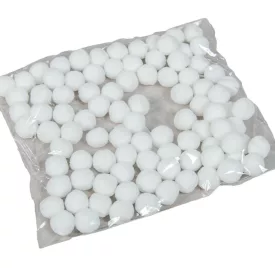 Kashmir golyó 2cm fehér 100db-os csomag