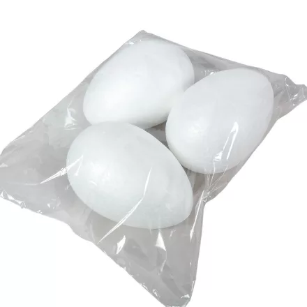 Hungarocell tojás fehér 15cm 3db-os csomag