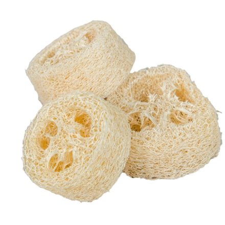 Luffa szelet 2,5cm×5-8cm fehérített 11 darabos csomag
