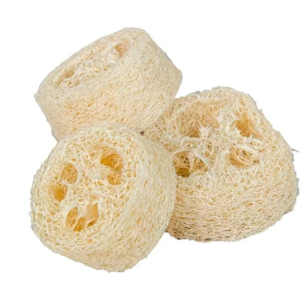 Luffa szelet 2,5cm×5-8cm fehérített 11 darabos csomag