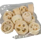 Luffa szelet 2,5cm×5-8cm fehérített 11 darabos csomag