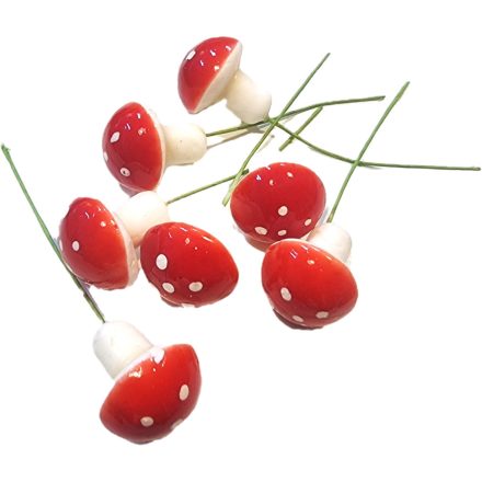 Betűző gomba 3+5cm pettyes piros 55db-os