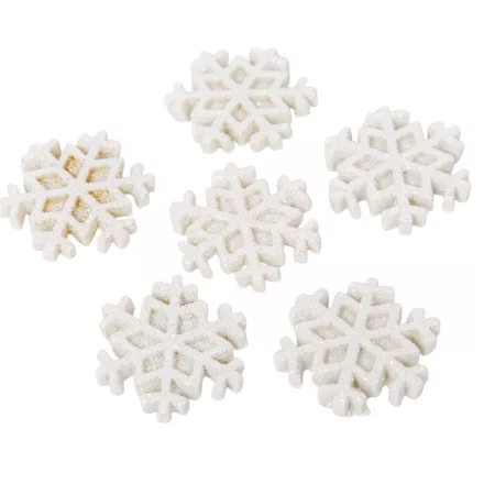 Hópihe öntapadós, glitteres poly 3,5cm 6db-os csomag