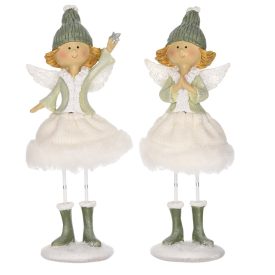 Gyerek angyal szárnnyal szoknyával glittteres poly 20cm Gyerek angyal szárnnyal szoknyával glittteres poly 20cm