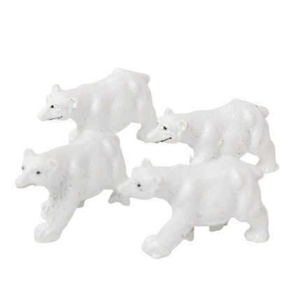 Jeges medve poly fehér M2,5cm 4db-os csomag