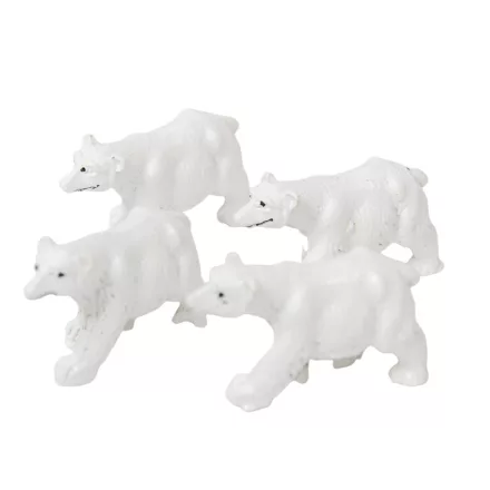 Jeges medve poly fehér M2,5cm 4db-os csomag