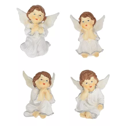 Angyal ülő polyresin 7cm