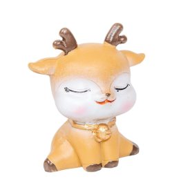 Szarvas cuki ülő poly 6cm