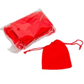 Bársony tasak piros 9x7cm Bársony tasak piros 9x7cm