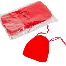 Bársony tasak piros 12x10cm Bársony tasak piros 12x10cm