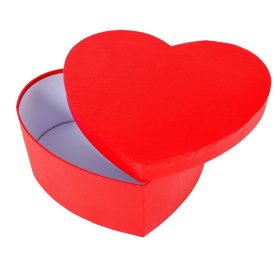 Papír doboz szív textúrás piros 22cm x 9,5cm Papír doboz szív textúrás piros 22cm x 9,5cm