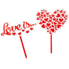 Betűző szív 14cm 2db-os  Betűző szív 14cm 2db-os