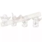Angyal ülő poly fehér 4cm