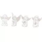 Angyal ülő poly fehér 4cm