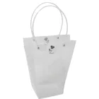 Virágtasak pöttyös fehér 26x23x11cm