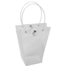 Virágtasak pöttyös fehér 26x23x11cm