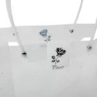 Virágtasak pöttyös fehér 26x23x11cm