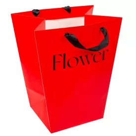 Papírtáska piros 30x18x34cm