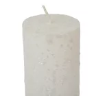 Fröcskölt henger gyertya 50x90mm fehér