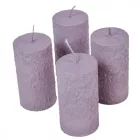 Fröcskölt henger gyertya 50x90mm mályva