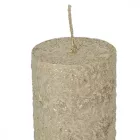 Fröcskölt henger gyertya 50x90mm világos arany