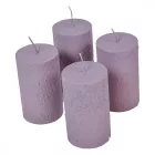 Fröcskölt henger gyertya 60x100mm mályva