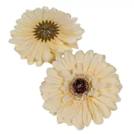   Gerbera virágfej őszi krém 12cm 4 darabos csomagban rendelhető (darab ár!)