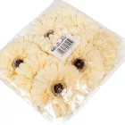 Gerbera virágfej őszi krém 12cm 4 darabos csomagban rendelhető (darab ár!)