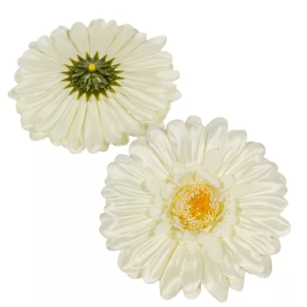 Gerbera virágfej krém 12cm 4 darabos csomagban rendelhető (darab ár!)