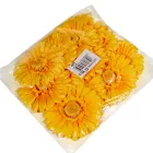 Gerbera virágfej világossárga 12cm 4 darabos csomagban rendelhető (darab ár!)