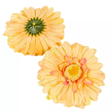 Gerbera virágfej barack-rózsazsín 12cm 4 darabos csomagban rendelhető (darab ár!)