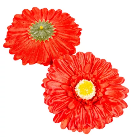 Gerbera virágfej piros 12cm 4 darabos csomagban rendelhető (darab ár!)