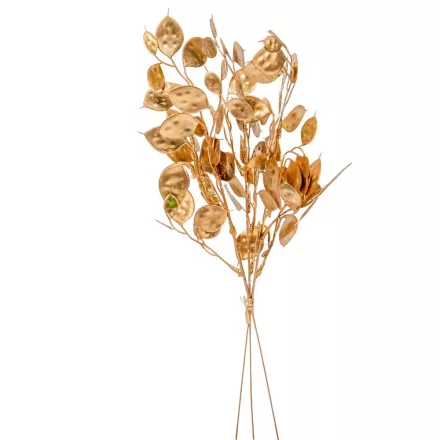 Eukaliptusz köteg 3 ágú arany 40cm
