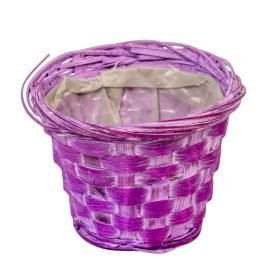 Antikolt bambusz kaspó lila 11,5x9cm