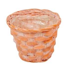 Antikolt bambusz kaspó narancs 11,5x9cm