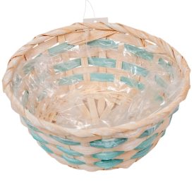 Bambusz tál bélelt kék D20cm M8cm Bambusz tál bélelt kék D20cm M8cm