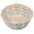 Bambusz tál bélelt kék D20cm M8cm