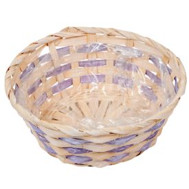 Bambusz tál bélelt lila D20cm M8cm Bambusz tál bélelt lila D20cm M8cm