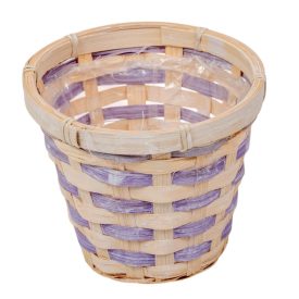 Bélelt kaspó lila D15cm M12cm Bélelt kaspó lila D15cm M12cm